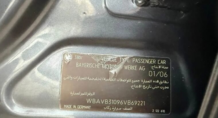 BMW 330i 2006 GCC Kabayan seller 170,000 km