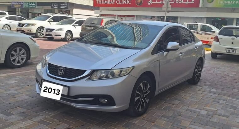 Honda Civic -2013 Model 2013 Option 2 Gcc Km 188 Family Used Car