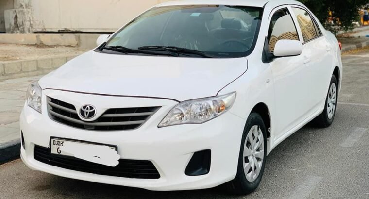 Toyota corolla Model 2013.