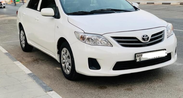 Toyota corolla Model 2013.