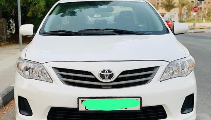 Toyota corolla Model 2013.