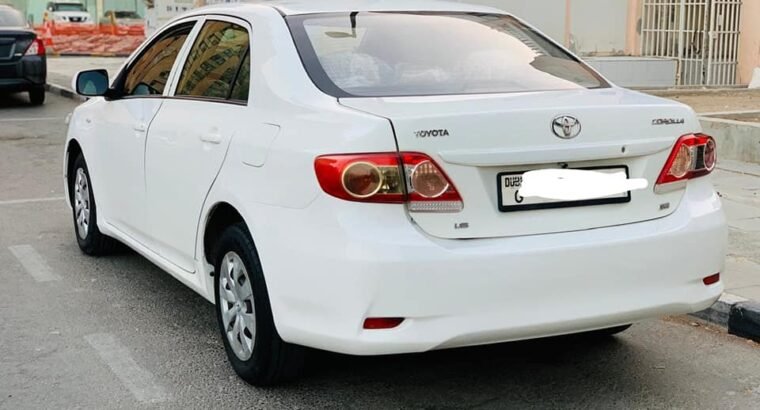 Toyota corolla Model 2013.