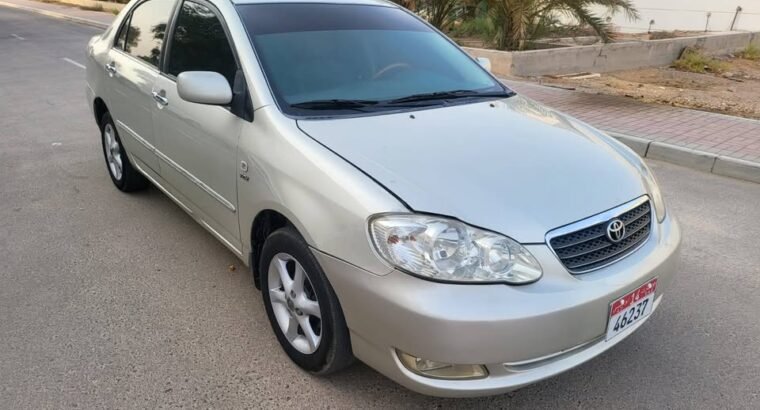 TOYOTA COROLLA MODEL 2006 FULL OPTION 1 YEAR COMPLETE MULKIYA FRESH IMPORT JAPAN