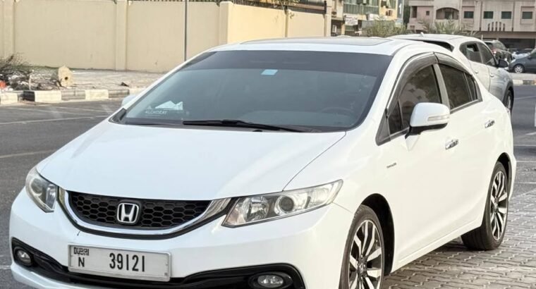 Honda Civic(sunroof) Full option MODEL::-2013 Km::-171021 GCC speech