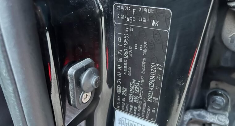 KIA CADENZA GDI 2013 MODEL